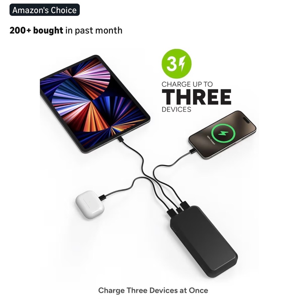 Morphe Black Multi-Device Charger